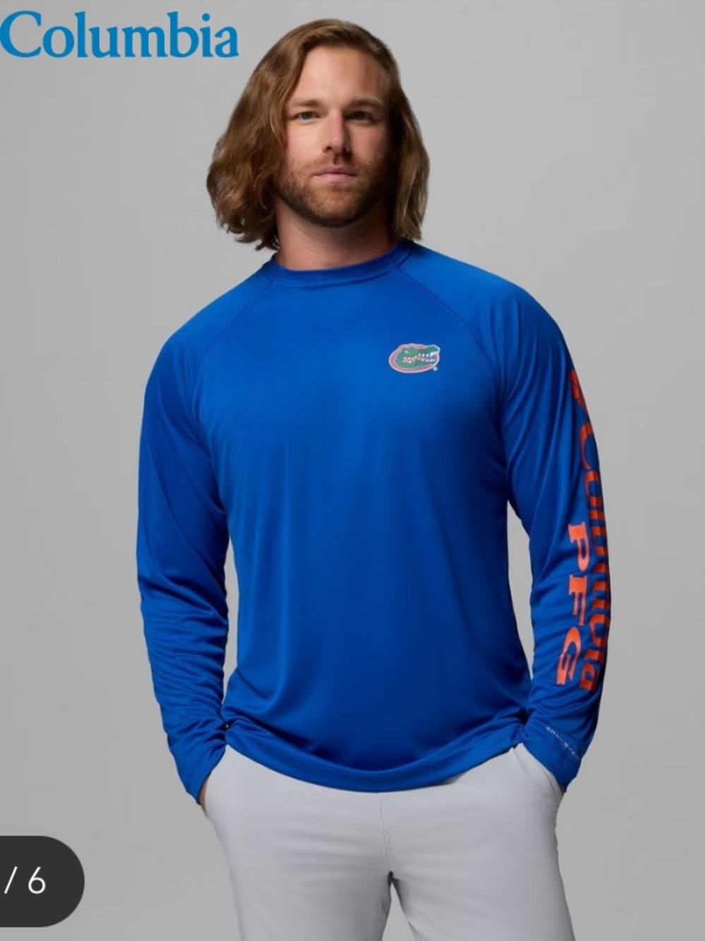 Florida Gators Columbia 50 UPF long sleeve